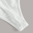 Leisure tanga solido sexy, comodo, con cintura media, sin costuras y elastico, amigable con la piel - desnudo