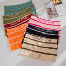 7 piezas Boyshorts con estampado de letra