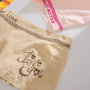 Mujer 5 piezas Calzoncillos boxer con estampado de letra