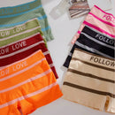 7 piezas Boyshorts con estampado de letra