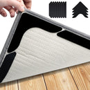 12pcs Sujetadores de Alfombras Antideslizantes Premium - Negro, Ideales para Salón, Comedor y Baño - Evita Deslizamientos y Bordes que se Enrollan