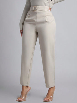 Petite pantalones de pana para mujer con cintura elastica en la parte trasera, apropiados para otono e invierno