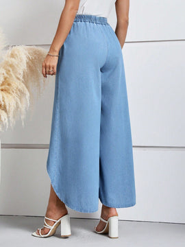 LUNE Jeans bajo tulipan de pierna ancha