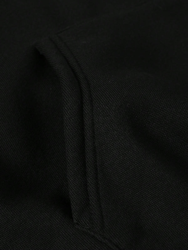 Ezwear sudadera de forro polar con estampado de letra y mariposa