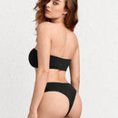 Leisure Set de lenceria bandeau unicolor