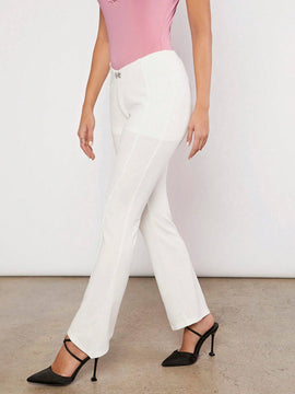 Pantalones acampanados unicolor
