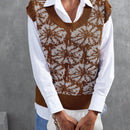 Frenchy 1 pieza chaleco tipo sueter con estampado floral