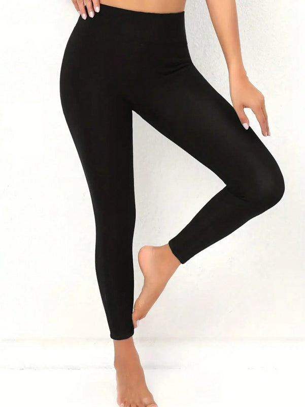 Pantalones unicolor con forro termico