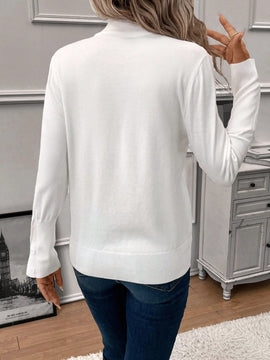 Clasi Jersey ribete en contraste de cuello alto