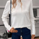 Clasi Jersey ribete en contraste de cuello alto