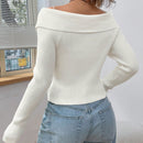 Ezwear chaqueta tipo cardigan de ajuste cenido con hombros descubiertos y cremallera