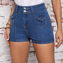 Essnce Shorts vaqueros con bolsillo con solapa