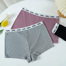 3 piezas calzoncillos boxer con estampado de letra y cinta en contraste