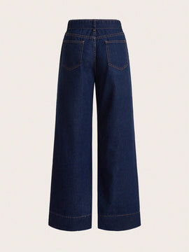 MOD Jeans con puntada con cinturon de pierna ancha