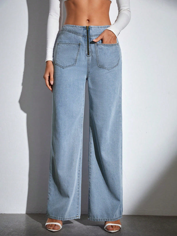 Tall Jeans con doble bolsillo de pierna ancha