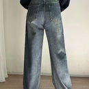 DAZY Jeans desgarro de pierna ancha