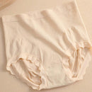 4 Unids/set Bragas Triangulares Sin Costuras De Cintura Alta De Colores Mezclados Con Control De Barriga Y Levantador De Gluteos