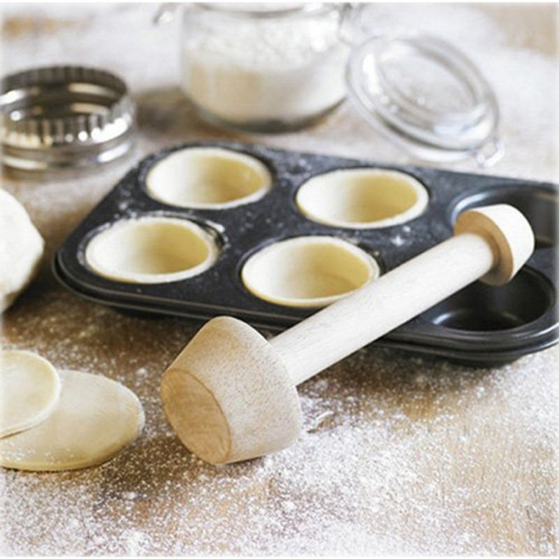 1 pza. Gadgets de cocina de madera para tartas de huevo, empujador de doble cara, moldeador de tartas de huevo, molde de madera para tartas de huevo, herramientas de cocina para hornear pasteles, para caravanas.