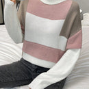 Essnce Jersey de color combinado cuello alto de hombros caidos