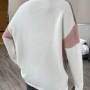 Essnce Jersey de color combinado cuello alto de hombros caidos