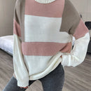 Essnce Jersey de color combinado cuello alto de hombros caidos