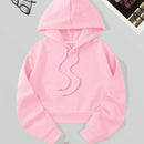 Essnce sudadera con capucha corta para mujer