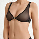 Leisure Lenceria De Bralettes De Malla Contrastante