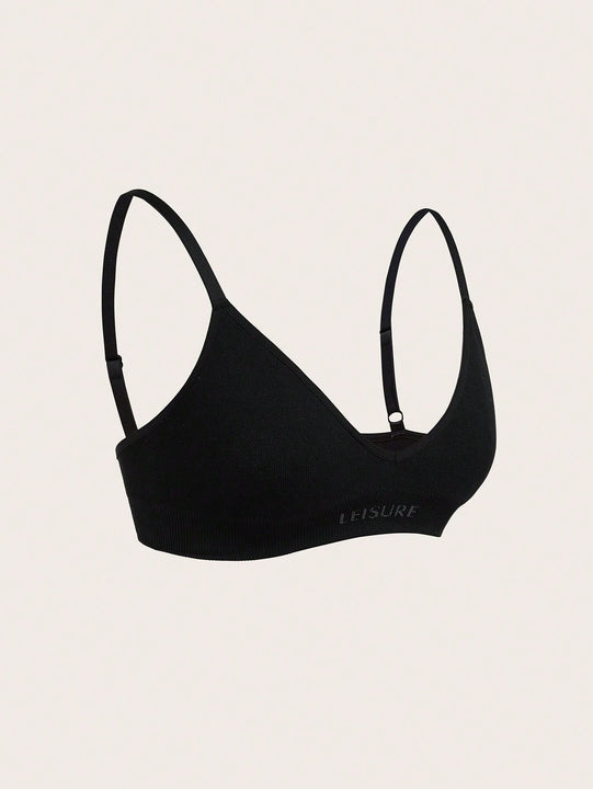 Leisure Set de lenceria con estampado de letra