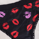 Bragas con estampado de labio