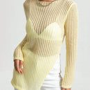 EZwear Jersey bajo con abertura de punto de malla sin sujetador