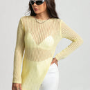 EZwear Jersey bajo con abertura de punto de malla sin sujetador