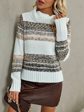 Essnce Jersey con patron geometrico cuello alto