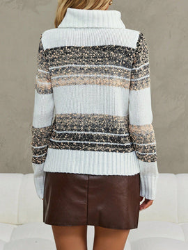Essnce Jersey con patron geometrico cuello alto