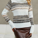 Essnce Jersey con patron geometrico cuello alto