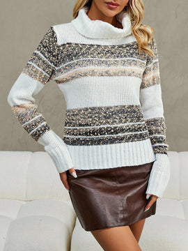 Essnce Jersey con patron geometrico cuello alto