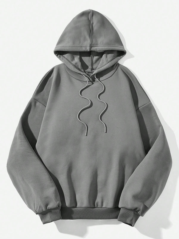 Ezwear sudadera con capucha informal con estampado de paisaje y letras oversize para otono e invierno