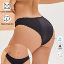 FINETOO 1 Pieza Ropa Interior Femenina Del Periodo En Color Solido Con Encaje Y Con Cuatro Capas Resistentes Al Fugas Y De Baja Cintura