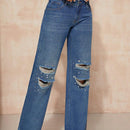 BAE Jeans desgarro de pierna ancha