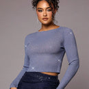 BAE Jersey crop unicolor