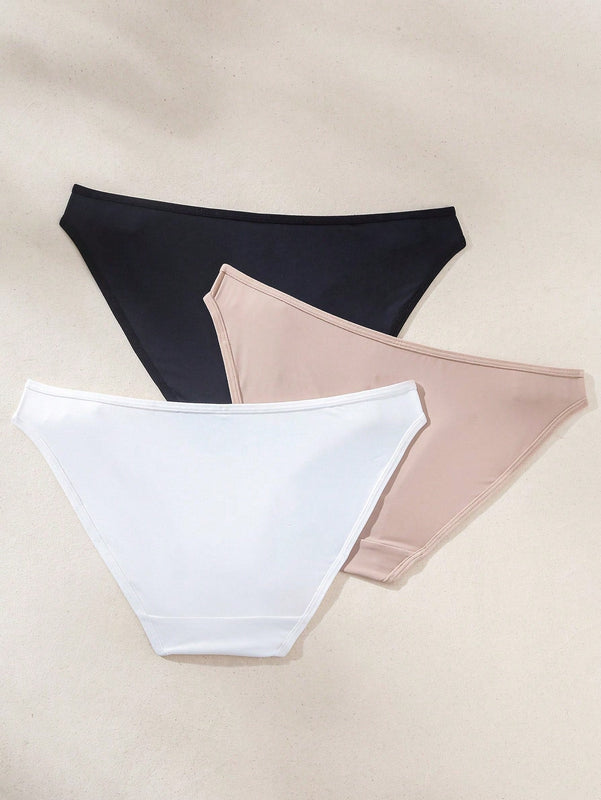Conjunto De Tangas Triangulares Con Botones Laterales Para Mujeres