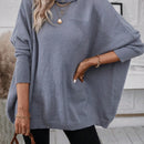 LUNE Jersey cuello alto de manga murcielago