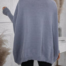 LUNE Jersey cuello alto de manga murcielago