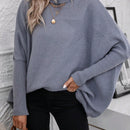 LUNE Jersey cuello alto de manga murcielago