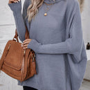 LUNE Jersey cuello alto de manga murcielago
