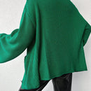 Cardigan de manga larga con botones y cuello para mujer, de estilo minimalista