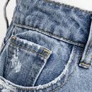 Haute Jeans De Pierna Ancha Con Bolsillos De Solapa Y Estilo Cargo