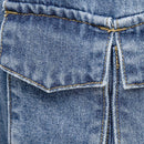 Haute Jeans De Pierna Ancha Con Bolsillos De Solapa Y Estilo Cargo