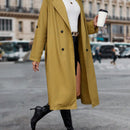 Prive Gabardina de manga enrollada con boton de doble botonadura