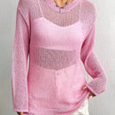 EZwear Jersey unicolor de hombros caidos sin sujetador