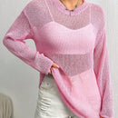 EZwear Jersey unicolor de hombros caidos sin sujetador